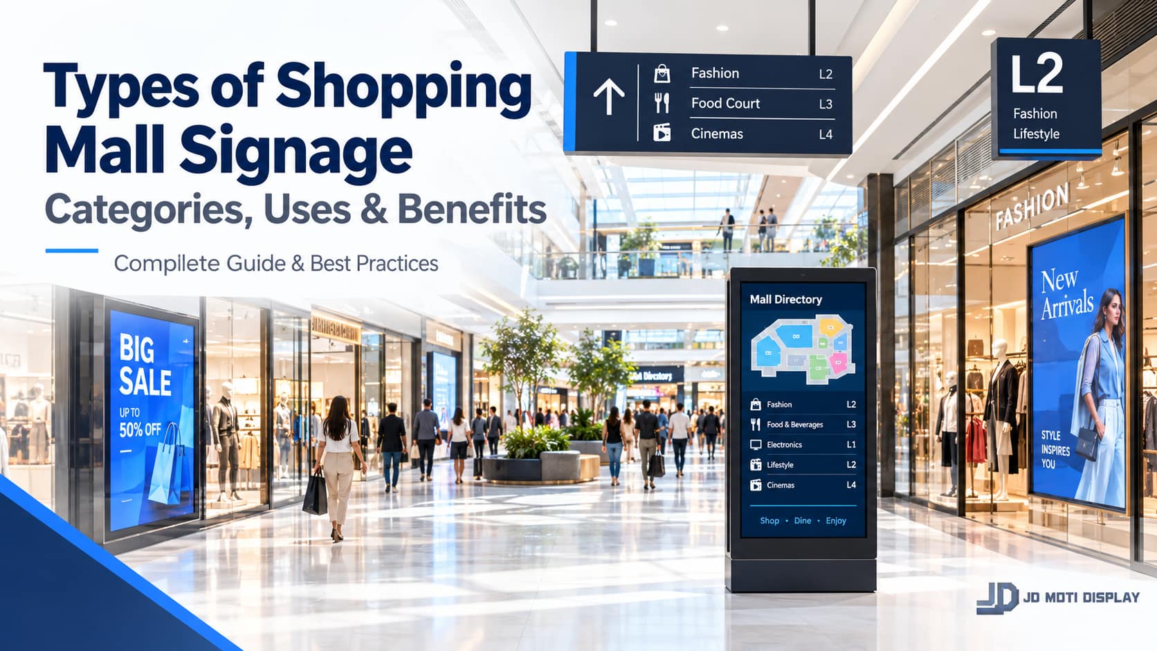 Read more about the article Types of Shopping Mall Signage: A Complete Guide to Categories, Uses, Benefits, and Best Practices